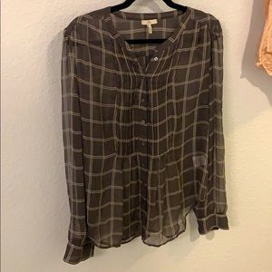 Joie sheer button down